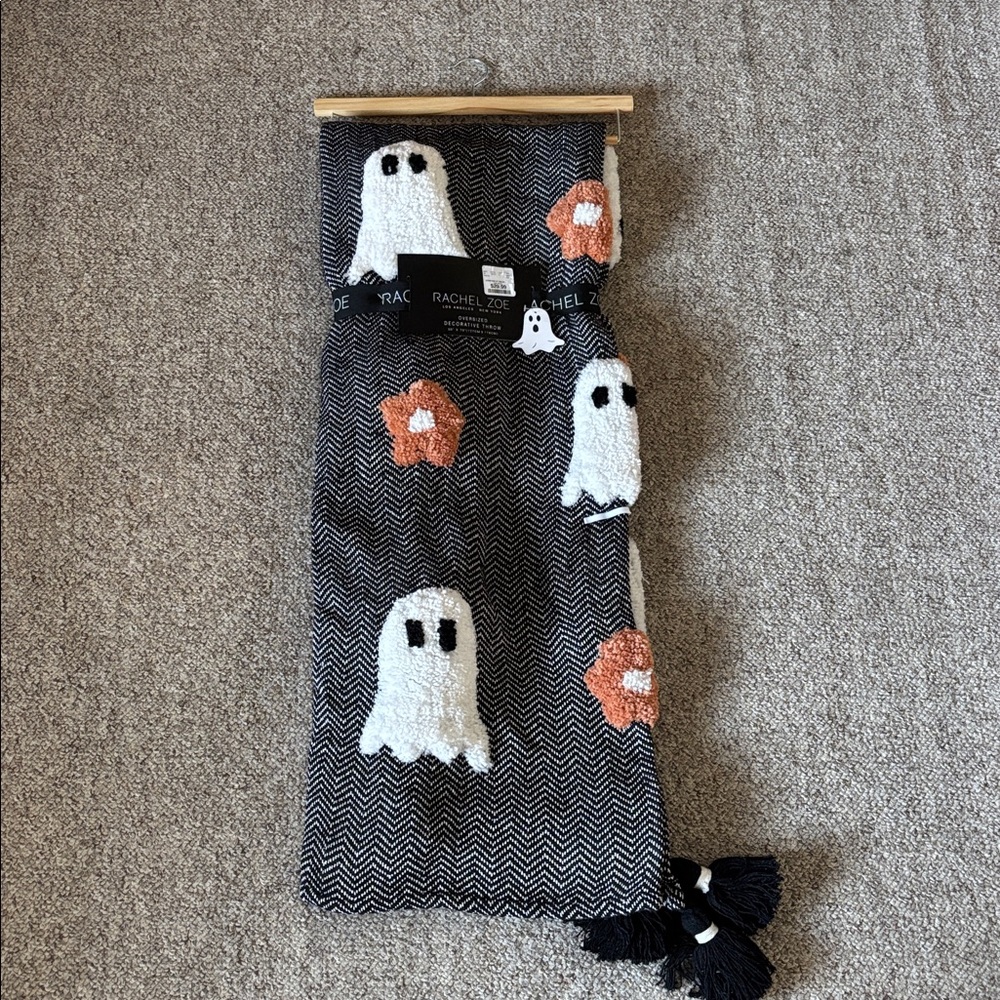 Rachel Zoe Ghosts and Flowers Throw Blanket